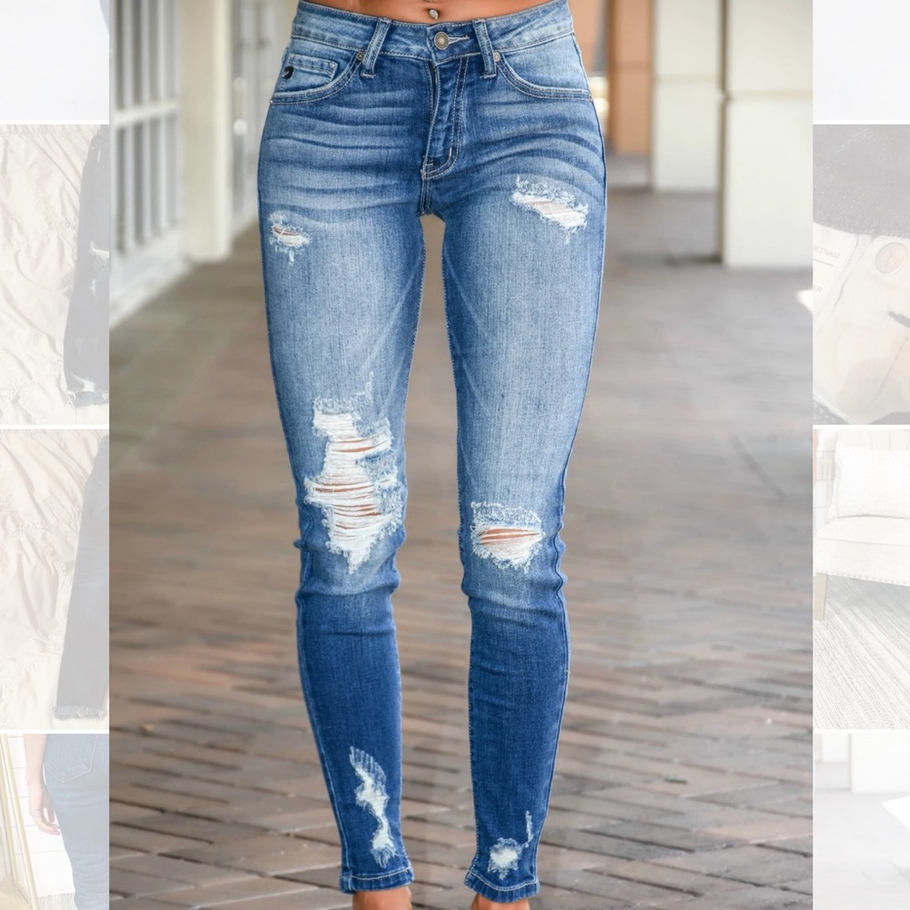 KanCan Stunner Destroyed Skinny Jean